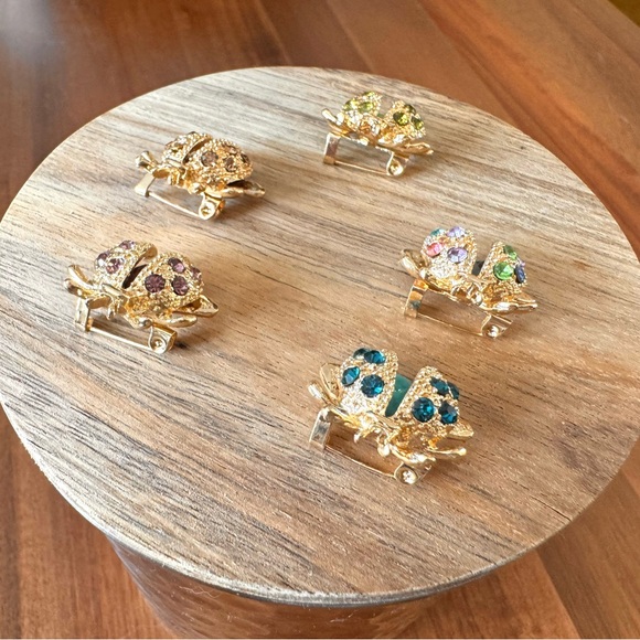 Set of Five Colorful Ladybug Pins - Picture 5 of 9